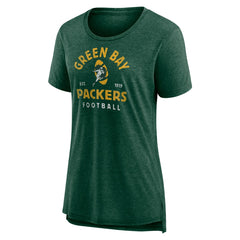 Green Bay Packers Women's Vintage Arch Tri-Blend T-Shirt - Green sale