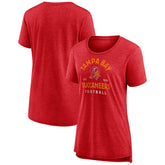 Tampa Bay Buccaneers Women's Vintage Arch Tri-Blend T-Shirt - Red cheap