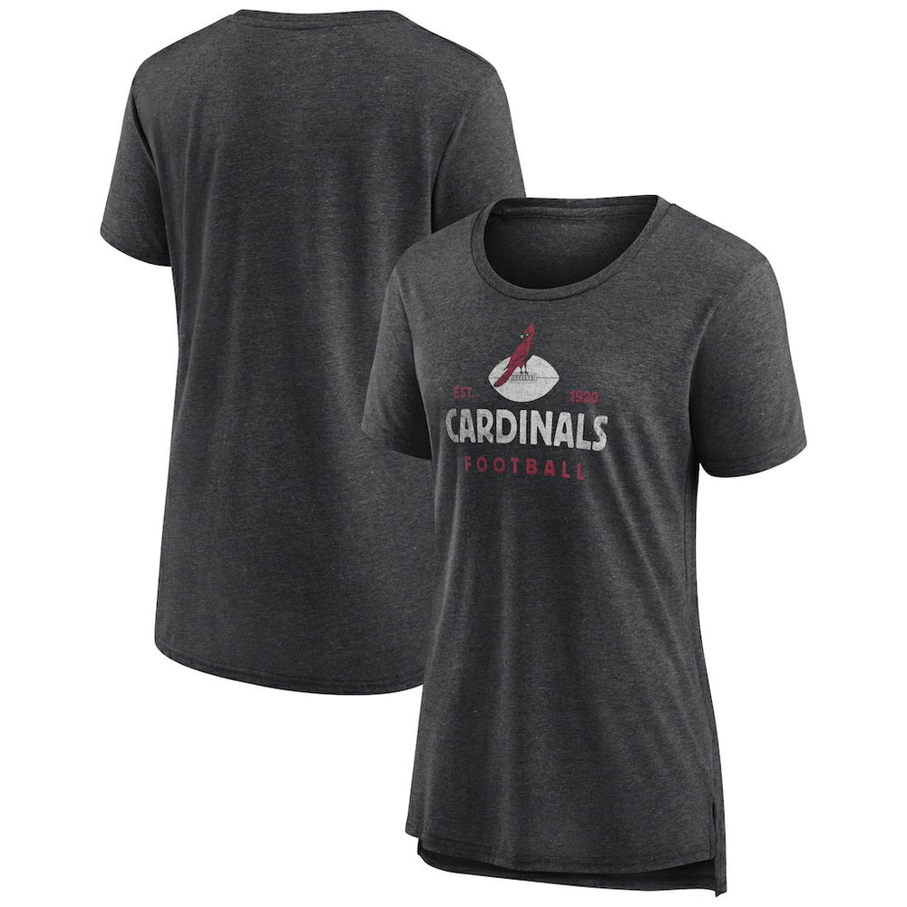 Arizona Cardinals Women's Vintage Arch Tri-Blend T-Shirt - Charcoal online
