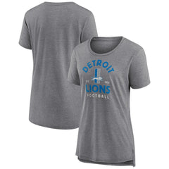 Detroit Lions Women's Vintage Arch Tri-Blend T-Shirt - Gray discount