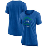 Seattle Seahawks Women's Vintage Arch Tri-Blend T-Shirt - Royal on sale