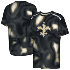 New Orleans Saints Outerstuff Youth End Zone Dri-Tek T-Shirt - Black cheap