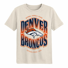 Denver Broncos Outerstuff Youth Huddle T-Shirt - Cream for sale