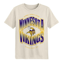 Minnesota Vikings Outerstuff Youth Huddle T-Shirt - Cream on sale