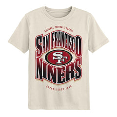 San Francisco 49ers Outerstuff Youth Huddle T-Shirt - Cream sale