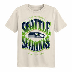 Seattle Seahawks Outerstuff Youth Huddle T-Shirt - Cream on sale