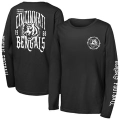 Cincinnati Bengals Outerstuff Youth Rumble Long Sleeve T-Shirt - Black sale