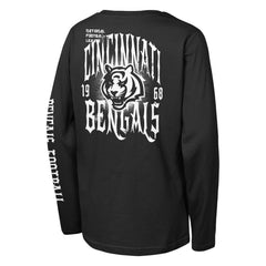 Cincinnati Bengals Outerstuff Youth Rumble Long Sleeve T-Shirt - Black sale