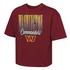 Washington Commanders Outerstuff Girls Youth Big City Boxy T-Shirt - Burgundy discount