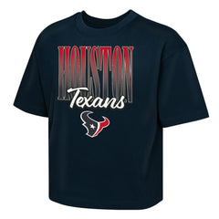 Houston Texans Outerstuff Girls Youth Big City Boxy T-Shirt - Navy sale