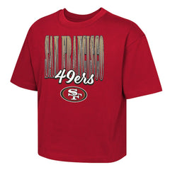 San Francisco 49ers Outerstuff Girls Youth Big City Boxy T-Shirt - Scarlet sale