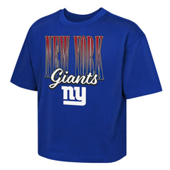 New York Giants Outerstuff Girls Youth Big City Boxy T-Shirt - Royal online