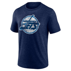 Winnipeg Jets Wraparound Tri-Blend T-Shirt - Navy T-shirts