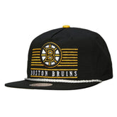 Boston Bruins Mitchell & Ness Ascend Deadstock Snapback Hat - Black Hats