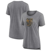 Boston Bruins Women's Slow Whistle Tri-Blend T-Shirt - Gray T-shirts