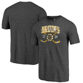 Boston Bruins Line Shift Tri-Blend T-Shirt - Charcoal T-shirts