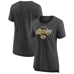 Boston Bruins Women's Hit the Ice Tri-Blend T-Shirt - Gray T-shirts