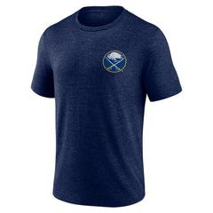 Buffalo Sabres Earnest Will Tri-Blend T-Shirt - Navy T-shirts