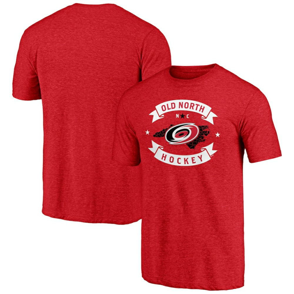 Carolina Hurricanes Shoot to Score Tri-Blend T-Shirt - Red T-shirts