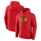 Chicago Blackhawks Primary Logo Pullover Hoodie - Red Hoodies