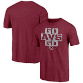 Colorado Avalanche Shoot to Score Tri-Blend T-Shirt - Burgundy T-shirts
