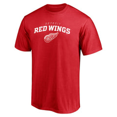 Detroit Red Wings Team Lock Up T-Shirt - Red T-shirts
