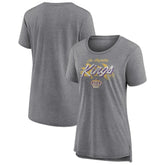 Los Angeles Kings Women's Hit the Ice Tri-Blend T-Shirt - Gray T-shirts
