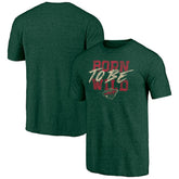 Minnesota Wild Shoot to Score Tri-Blend T-Shirt - Green T-shirts