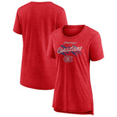 Montreal Canadiens Women's Hit the Ice Tri-Blend T-Shirt - Red T-shirts