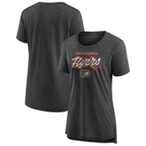 Philadelphia Flyers Women's Hit the Ice Tri-Blend T-Shirt - Gray T-shirts