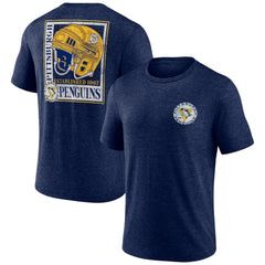 Pittsburgh Penguins Earnest Will Tri-Blend T-Shirt - Navy T-shirts