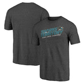 San Jose Sharks Shoot to Score Tri-Blend T-Shirt - Charcoal T-shirts