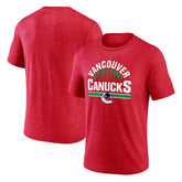 Vancouver Canucks Represent Tri-Blend T-Shirt - Red T-shirts