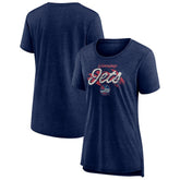 Winnipeg Jets Women's Hit the Ice Tri-Blend T-Shirt - Navy T-shirts