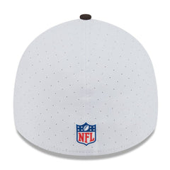 Cleveland Browns New Era 2025 NFL Training Camp Throwback Logo 39THIRTY Flex Hat - White/Brown for sale