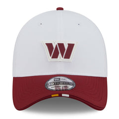 Washington Commanders New Era 2025 NFL Training Camp 39THIRTY Flex Hat - White/Burgundy cheap