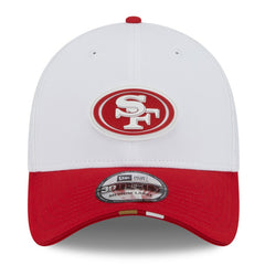 San Francisco 49ers New Era 2025 NFL Training Camp 39THIRTY Flex Hat - White/Scarlet on sale