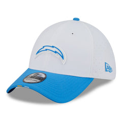 Los Angeles Chargers New Era 2025 NFL Training Camp 39THIRTY Flex Hat - White/Powder Blue sale