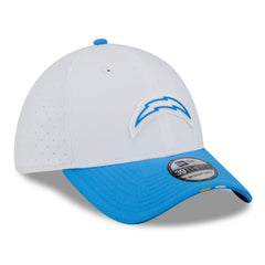 Los Angeles Chargers New Era 2025 NFL Training Camp 39THIRTY Flex Hat - White/Powder Blue sale