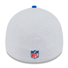 Los Angeles Rams New Era 2025 NFL Training Camp 39THIRTY Flex Hat - White/Royal on sale