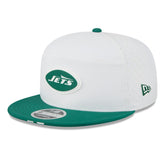 New York Jets New Era 2025 NFL Training Camp Split Panel 9FIFTY Snapback Hat - White/Green sale