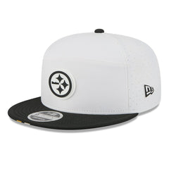 Pittsburgh Steelers New Era 2025 NFL Training Camp Split Panel 9FIFTY Snapback Hat - White/Black outlet