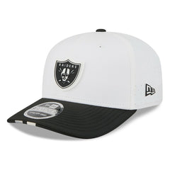 Las Vegas Raiders New Era 2025 NFL Training Camp 9SEVENTY Adjustable Hat - White/Black for sale