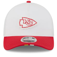 Kansas City Chiefs New Era 2025 NFL Training Camp A-Frame 9FORTY Adjustable Hat - White/Red sale