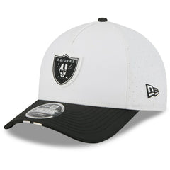 Las Vegas Raiders New Era 2025 NFL Training Camp A-Frame 9FORTY Adjustable Hat - White/Black discount