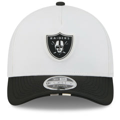 Las Vegas Raiders New Era 2025 NFL Training Camp A-Frame 9FORTY Adjustable Hat - White/Black discount