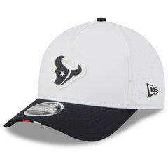 Houston Texans New Era 2025 NFL Training Camp A-Frame 9FORTY Adjustable Hat - White/Navy online