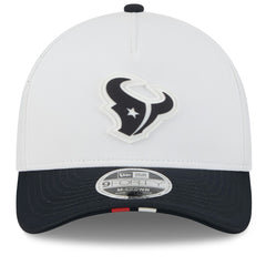 Houston Texans New Era 2025 NFL Training Camp A-Frame 9FORTY Adjustable Hat - White/Navy online