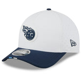 Tennessee Titans New Era 2025 NFL Training Camp A-Frame 9FORTY Adjustable Hat - White/Navy online
