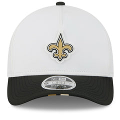 New Orleans Saints New Era 2025 NFL Training Camp A-Frame 9FORTY Adjustable Hat - White/Black online